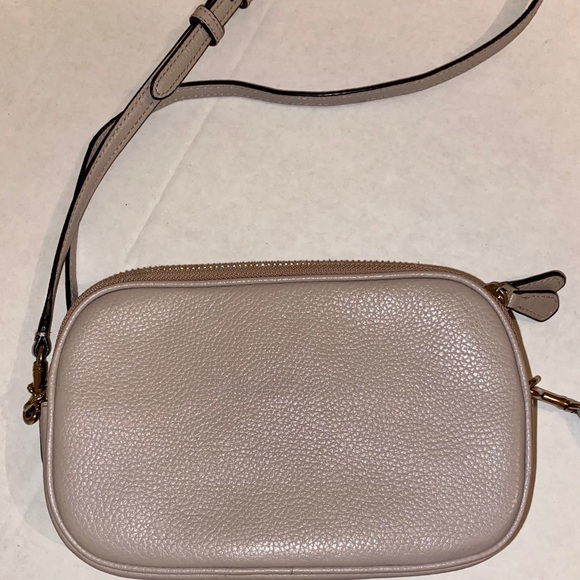 Coach Sadie Tan Crossbody Pebbled Leather Bag - Picture 3 of 9